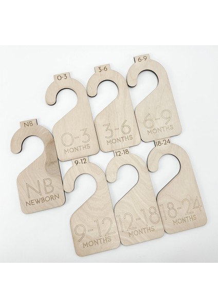 Bebek Elbise Askısı , Kıyafet Bölücü- Ayırıcı | 0-24 Ay Yenidoğan Dolap, Gardrop Düzenleyici