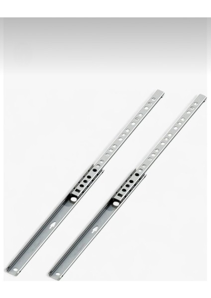 Teleskopik Ince Bilyalı Dolap Çekmece Rayı Sürgüsü En 1.7 cm Uzunluk 406 mm (1 Takım) fiyatları