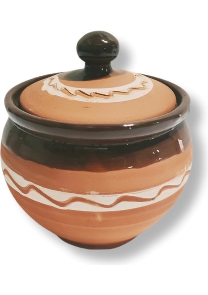 Dekoratif Toprak Sırlı Şekerlik