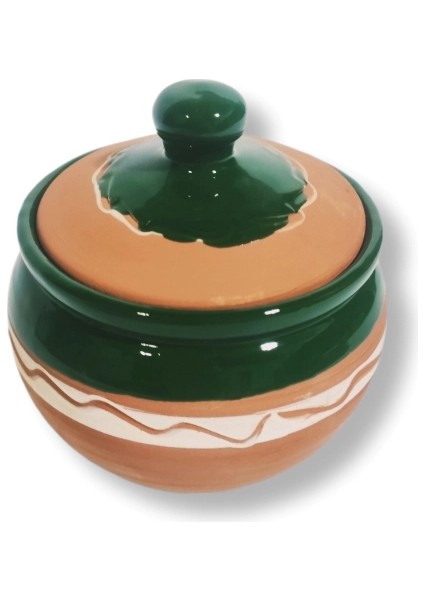 Dekoratif Toprak Sırlı Şekerlik