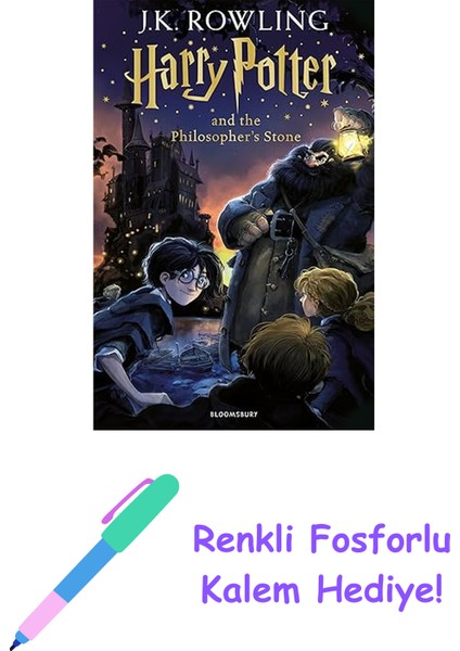 Harry Potter - Philosopher Stone + Renkli Fosforlu Kalem