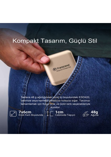 Usb,type C, 20GBPS, 2000MB/S Magsafe Taşınabilir Harici SSD indirimleri