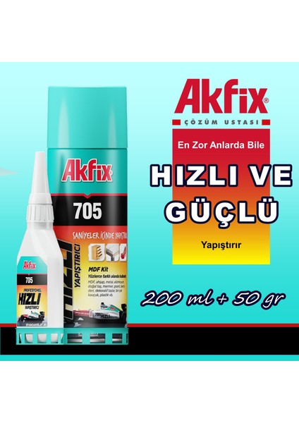 705 Hızlı Yapıştırıcı (200 Ml+50 Gr) fiyatları