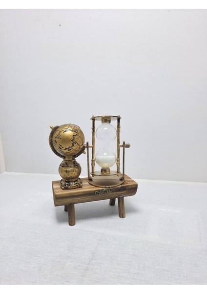 Frefly Store Küçük Dünya Tasarımlı Kum Saati Dünya Ofis ve Ev Biblosu fırsatları