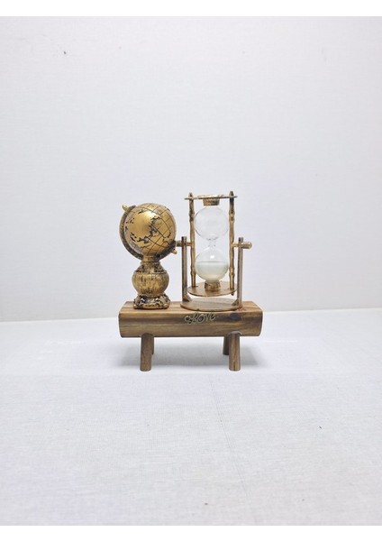 Frefly Store Küçük Dünya Tasarımlı Kum Saati Dünya Ofis ve Ev Biblosu