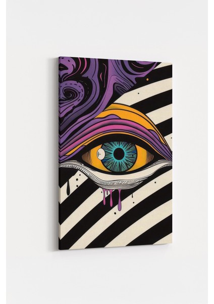 Renkli Göz Illüstrasyon Tablo Sanat Severlere Dekoratif Kanvas fırsatları