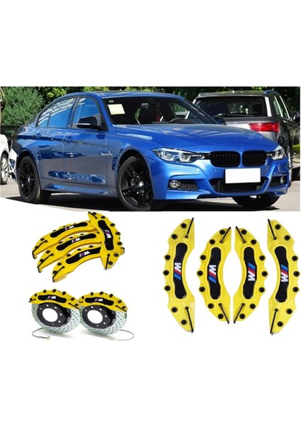 Bmw F30 ///m Sarı 17-18-19-20 Janta Uyumlu 4.lü Kaliper Kapagı