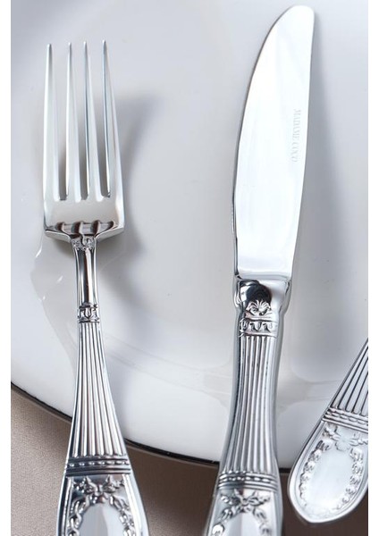 Yeni Sezon La Papillion 84 Parça Çatal Bıçak Kaşık Seti - Silver - Sılver modelleri