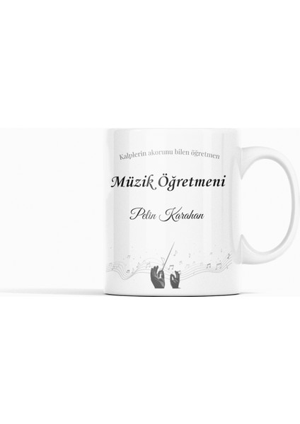 Kalplerin Akorunu Bilen Müzik Öğretmeni Kişiye Özel, Öğretmenler Günü Hediyesi Kupa Bardak fiyatları