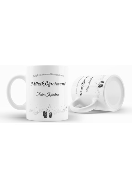 Kalplerin Akorunu Bilen Müzik Öğretmeni Kişiye Özel, Öğretmenler Günü Hediyesi Kupa Bardak modelleri