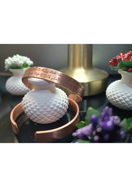 Bakır Saf Bakır Bileklik Mükemmel Şıklık Yeni Model İNŞİRAH SURESİ