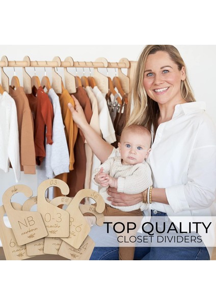 Bebek Elbise Askısı , Kıyafet Bölücü- Ayırıcı | 0-24 Ay Yenidoğan Dolap, Gardrop Düzenleyici fırsatları