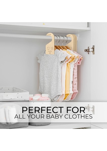 Bebek Elbise Askısı , Kıyafet Bölücü- Ayırıcı | 0-24 Ay Yenidoğan Dolap, Gardrop Düzenleyici indirimleri