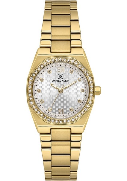 Danıel Kleın DK102-DK.1.14099-3 Altın Kaplama Taşlı Kadın Kol Saati