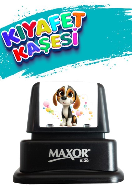 Kıyafet Kaşesi Sevimli Köpek Temalı Öğrenci Kaşesi / Kıyafet Etiketi / Kumaş Kıyafet Kaşesi