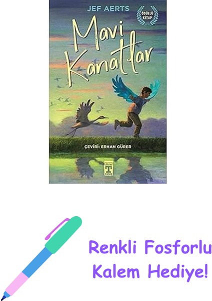 Mavi Kanatlar + Renkli Fosforlu Kalem