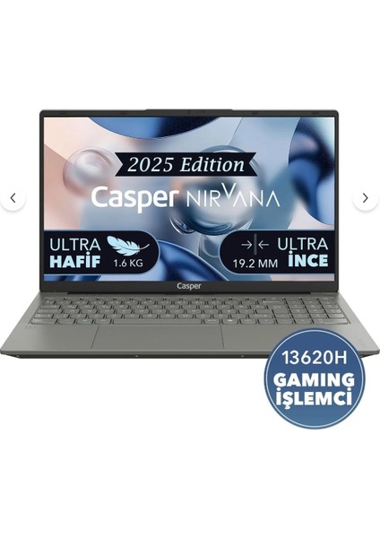 Nirvana X600.1362-BF00X-G-F I7-13620H 16GB 1tb SSD 15.6" Freedos Laptop