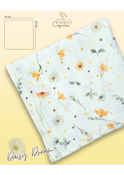 %100 Organik Müslin Daisy Dream Bebek Battaniye ve Uyku Arkadaşı Seti – 95X95 cm fiyatları