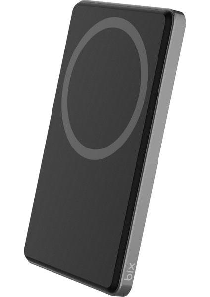 TPB14 5000MAH 15W Kablosuz Hızlı Şarj Destekli 20W Usb-C Pd 3.0 Manyetik Ultra Slim Metal Gövdeli Powerbank Koyu Gri modelleri