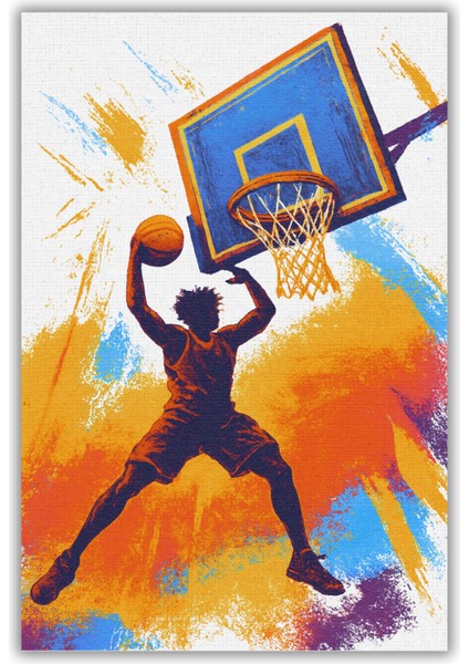 Renkli Basketbol Tutkunları Halısı Dijital Baskılı Dokuma Kaymaz Tabanlı Yıkanabilir Çalışma Odası Halısı modelleri