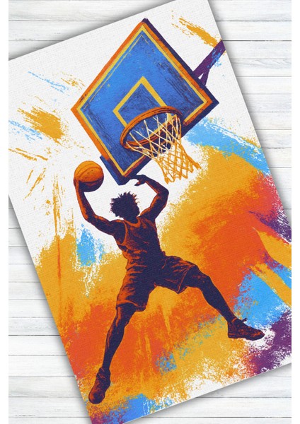 Renkli Basketbol Sever Halısı Dijital Baskılı Dokuma Kaymaz Tabanlı Yıkanabilir Antre Halısı Antialejik Genç Odası Halısı fırsatları