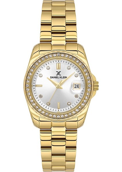 Danıel Kleın DK102-DK.6.14134-2 Altın Kaplama Taşlı Kadın Kol Saati