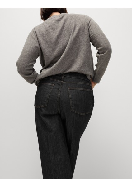 Yüksek Bel Wide Leg Jean Pantolon fırsatları