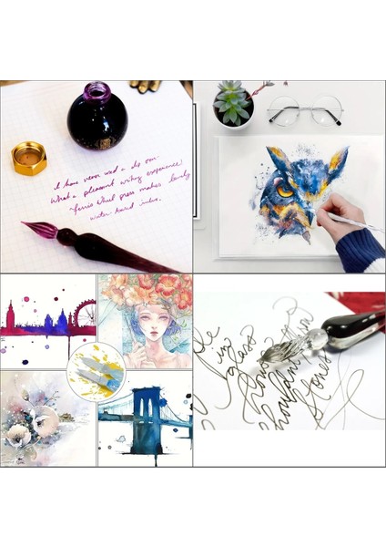 El yapımı cam kalemi, cam kalem, cam çizim kalemi, kaligrafi kalem-Prenses Tozu fırsatları