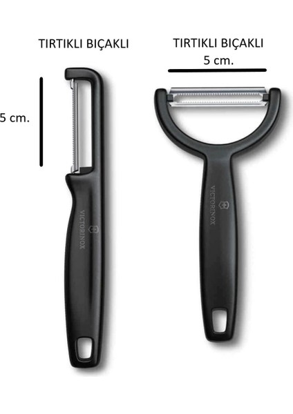 Siyah Soyacak Seti 2 Li (Tırtıklı Kenar & Tırtıklı Kenar)