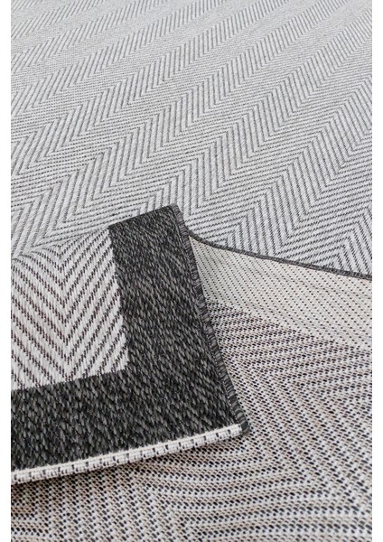 Jüt Sisal Cotton 0402G Gri-Antrasit Silinebilir Leke Tutmaz Kolay Temizlenen Mutfak-Koridor-Antre indirimleri