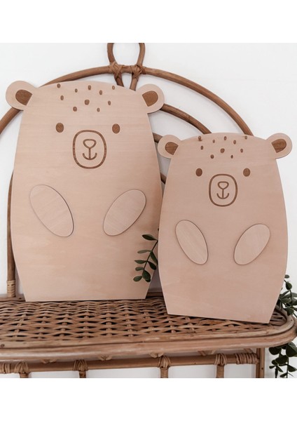 Dekoratif Ahşap Isimli Bebek Hediyelik - Hazeran Papatya Temalı Bohem - Iskandinav Çocuk Odası Dekor modelleri