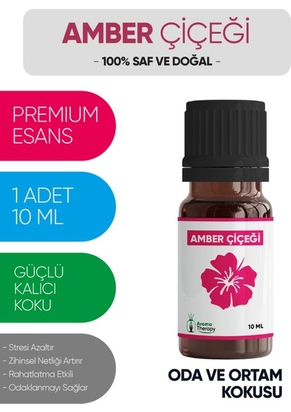 Amber Esansiyel Koku Yağı Buhardanlık Yağı Difüzör Esansı Hobi Esans Ortam Oda Kokusu 10 ml