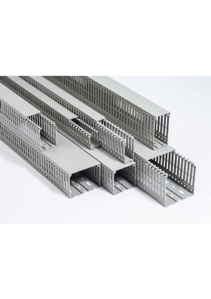 Ak-Iş APSG-60080 ,60X80MM Gri/2mt Delikli Kablo Kanal
