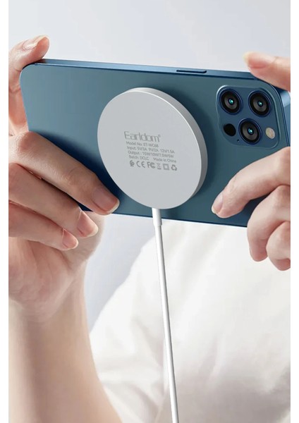 WC68 3in1 15W Kablosuz Şarj Aleti - Beyaz modelleri