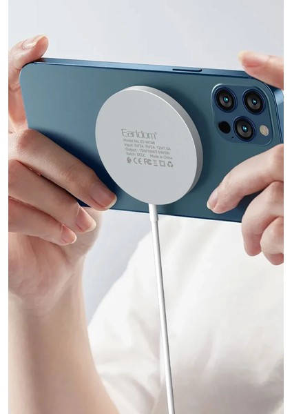 WC68 3in1 15W Kablosuz Şarj Aleti - Beyaz