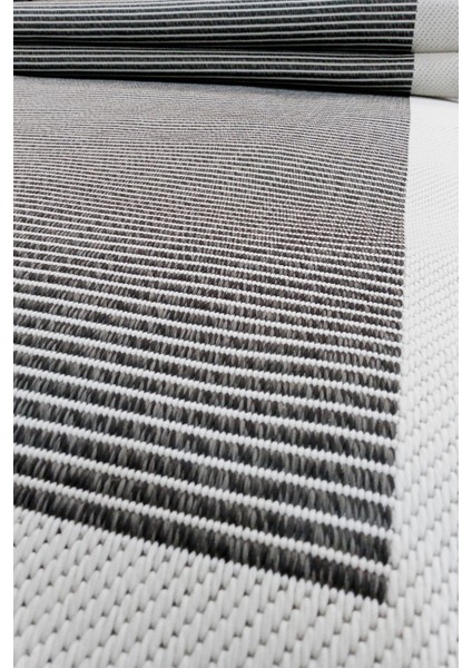 Jüt Sisal Cotton 0405G Antrasit Silinebilir Leke Tutmaz Kolay Temizlenen Mutfak-Koridor-Antre