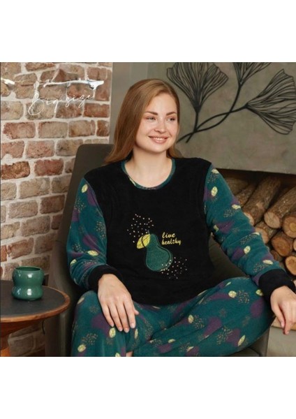 Kadın Büyük Beden Polar Pijama Takımı – Yumuşak ve Sıcak 14226 modelleri