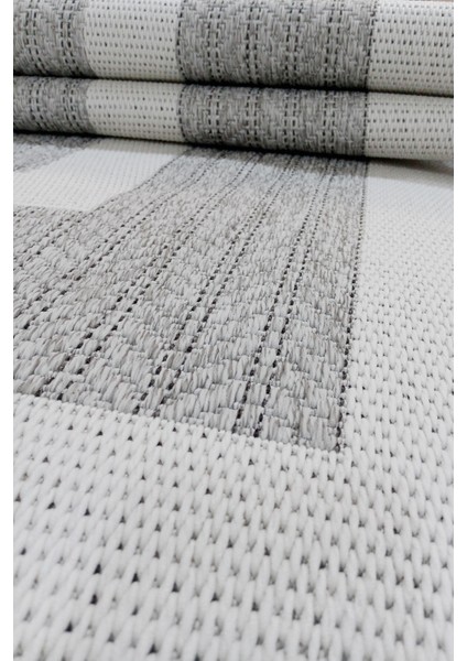 Jüt Sisal Cotton 0436G Gri-Beyaz Silinebilir Leke Tutmaz Kolay Temizlenen Mutfak-Koridor-Antre fiyatları