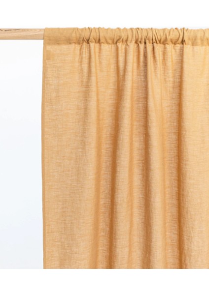 Çubuk Çepli Perde Turuncu 200X230 cm Tek Parça fiyatları