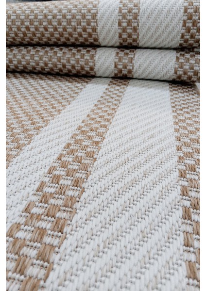 Jüt Sisal Cotton 0404G Kahverengi Silinebilir Leke Tutmaz Kolay Temizlenen Mutfak-Koridor-Antre fiyatları