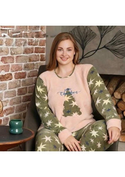 Kadın Büyük Beden Polar Pijama Takımı – Yumuşak ve Sıcak 14200 indirimleri