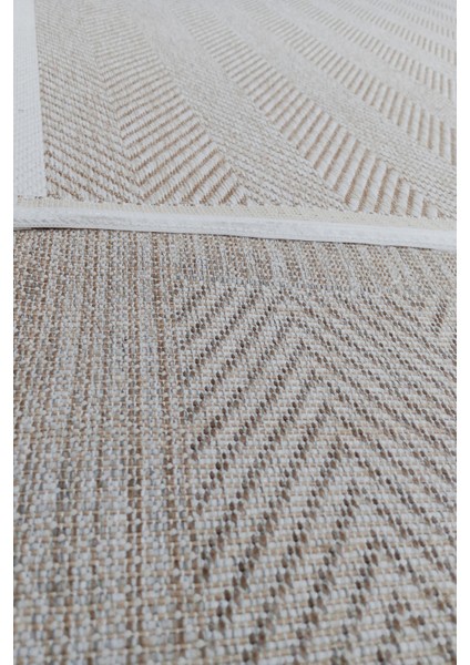 Jüt Sisal Cotton 0402G Bej-Beyaz Silinebilir Leke Tutmaz Kolay Temizlenen Mutfak-Koridor-Antre indirimleri