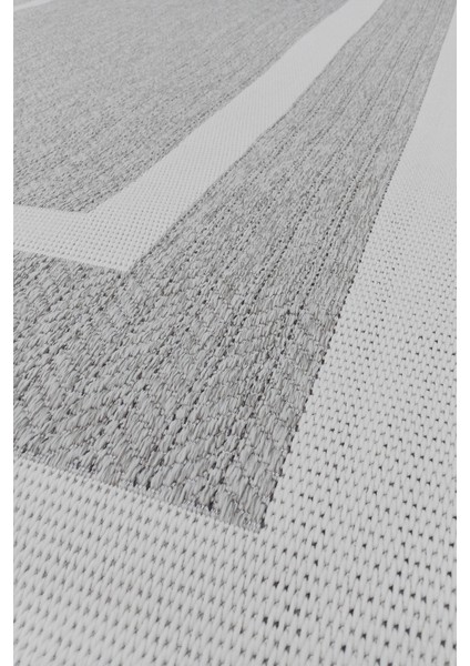 Jüt Sisal Cotton 0436G Gri-Beyaz Silinebilir Leke Tutmaz Kolay Temizlenen Mutfak-Koridor-Antre modelleri