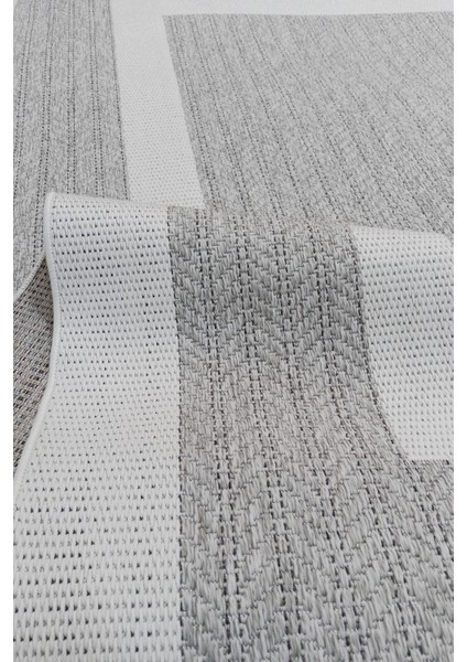 Jüt Sisal Cotton 0436G Gri-Beyaz Silinebilir Leke Tutmaz Kolay Temizlenen Mutfak-Koridor-Antre indirimleri