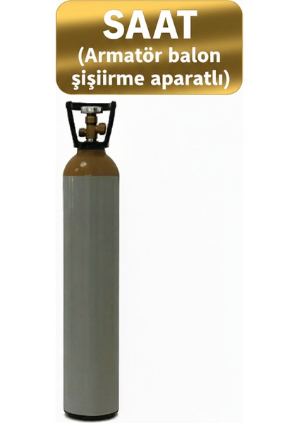 10 Litre Helyum Tüpü- Tekrar Doldurabilir - Taşınabilir Helyum Gazı, Balon Şişirme Için Kullanışlı