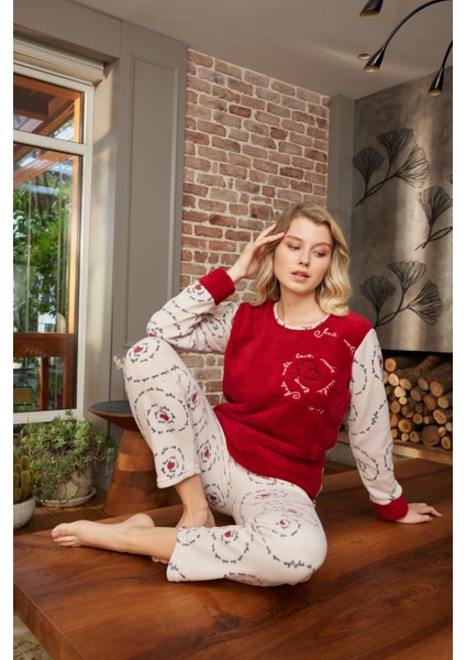 Kadın Polar Pijama Takımı – Yumuşak, Sıcak ve Rahat Ev Giyim 13209 fırsatları