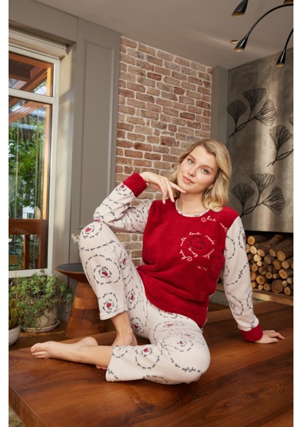 Kadın Polar Pijama Takımı – Yumuşak, Sıcak ve Rahat Ev Giyim 13209 indirimleri