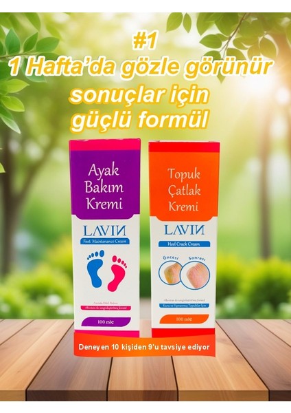 Ayak Bakım ve Topuk Çatlak Kremi 100 ml + 100 ml 2'li Set Anında Etkili fiyatları