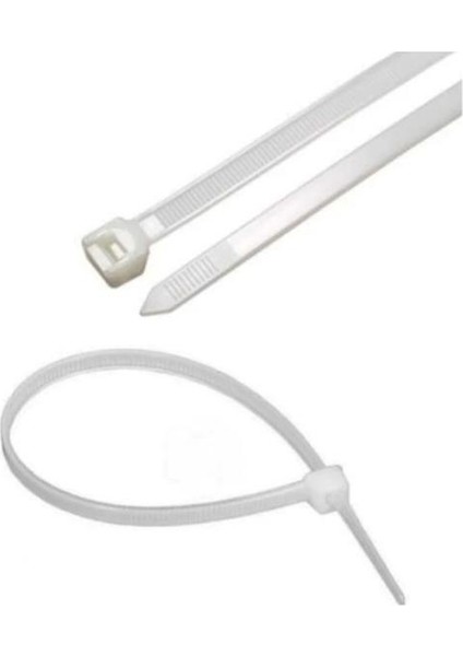 Plastik Cırt Kelepçe 20 cm (100 Ad) Beyaz