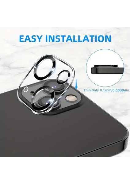 Iphone 13 Kamera Koruyucu Lens 360 Koruma Tam Kaplama Darbe Düşmeye Karsı Dayanıklı